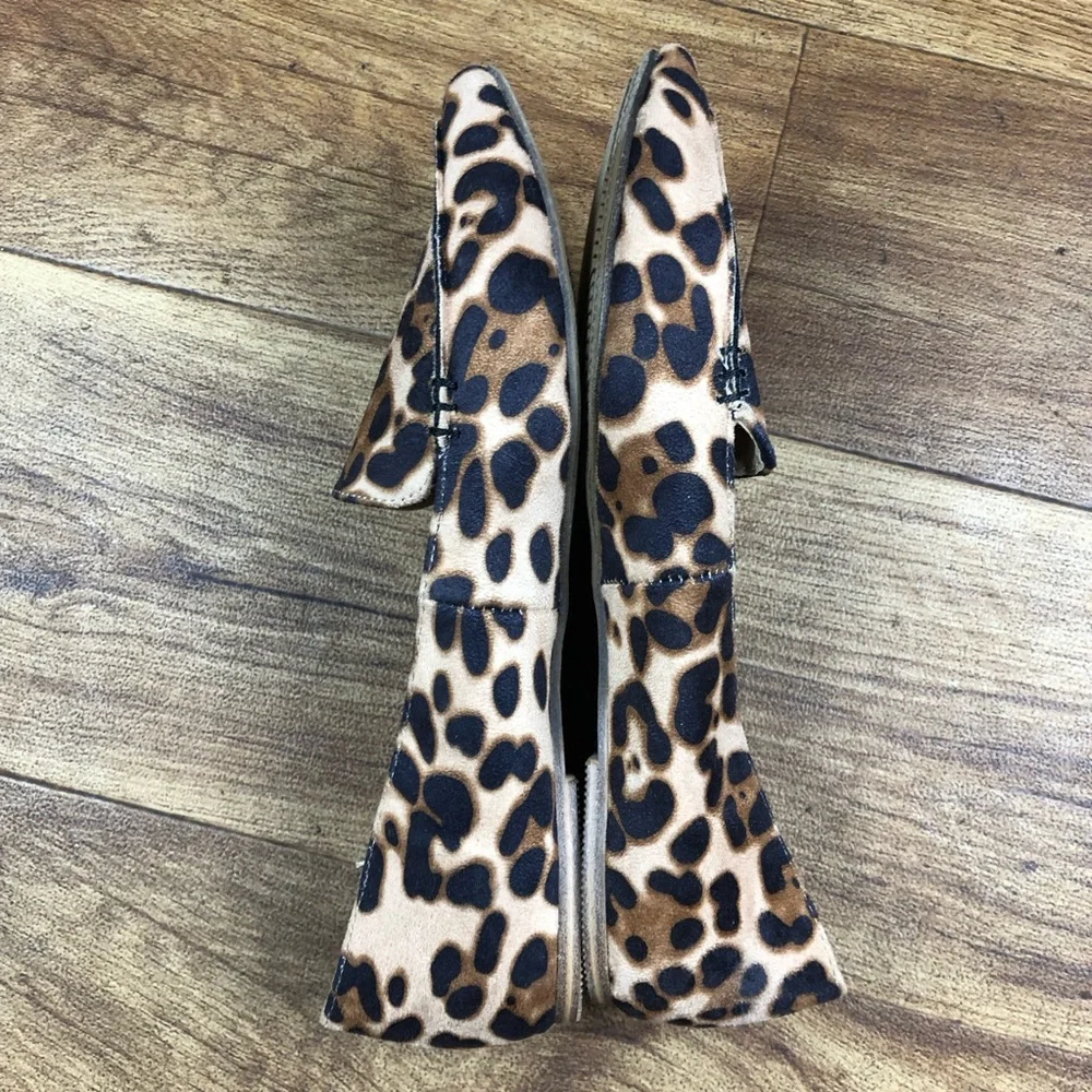 Time & True Leopard Print Slip On Flats Shoes - Picture 7 of 11